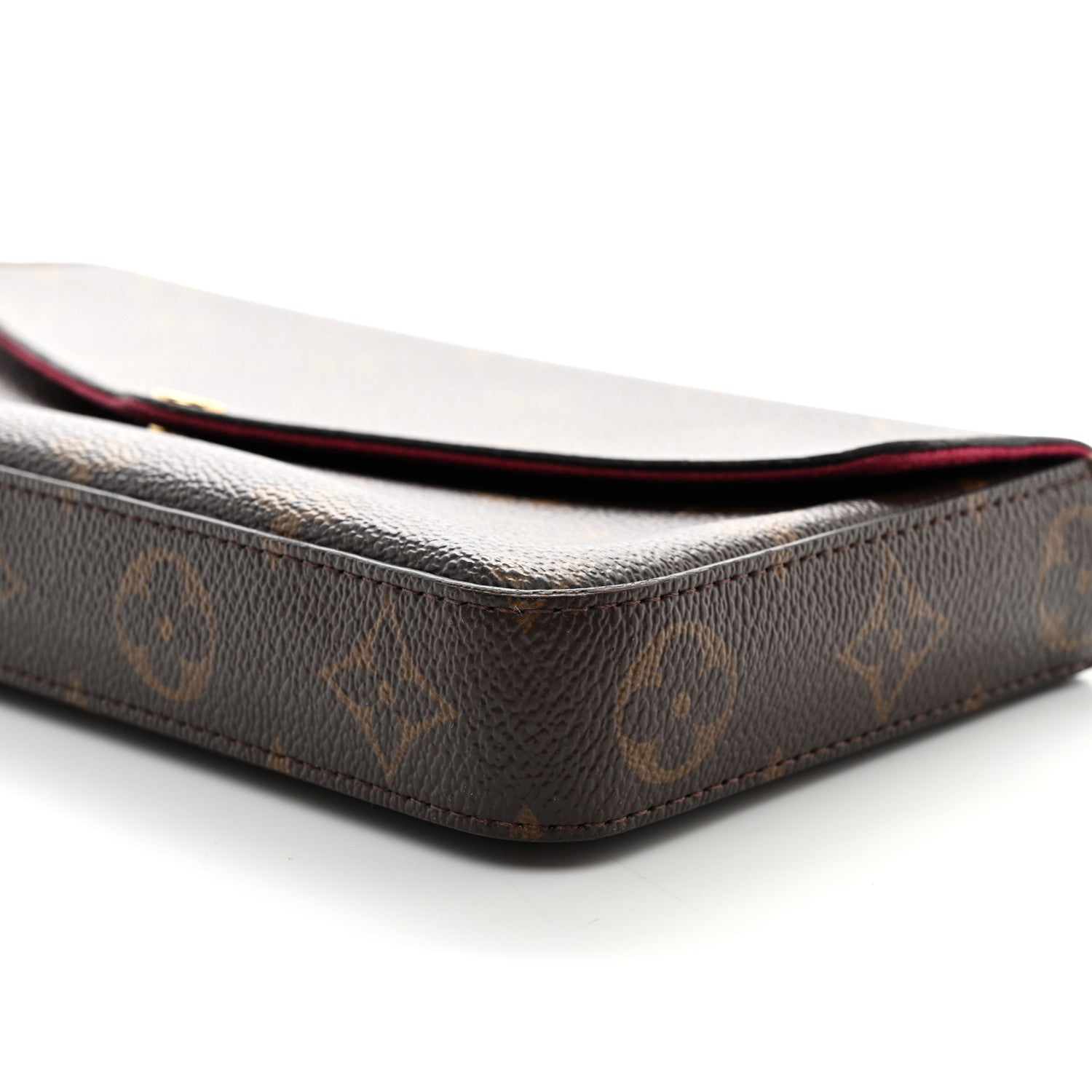 Louis Vuitton Monogram Pochette Felicie Chain Wallet Fuchsia 10 of 10