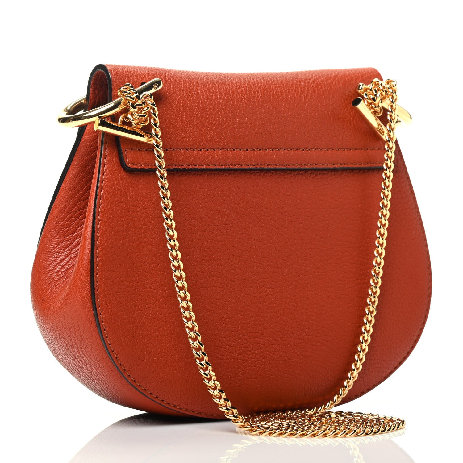 Chloe Grained Lambskin Drew Shoulder Bag Caramel 2 of 3