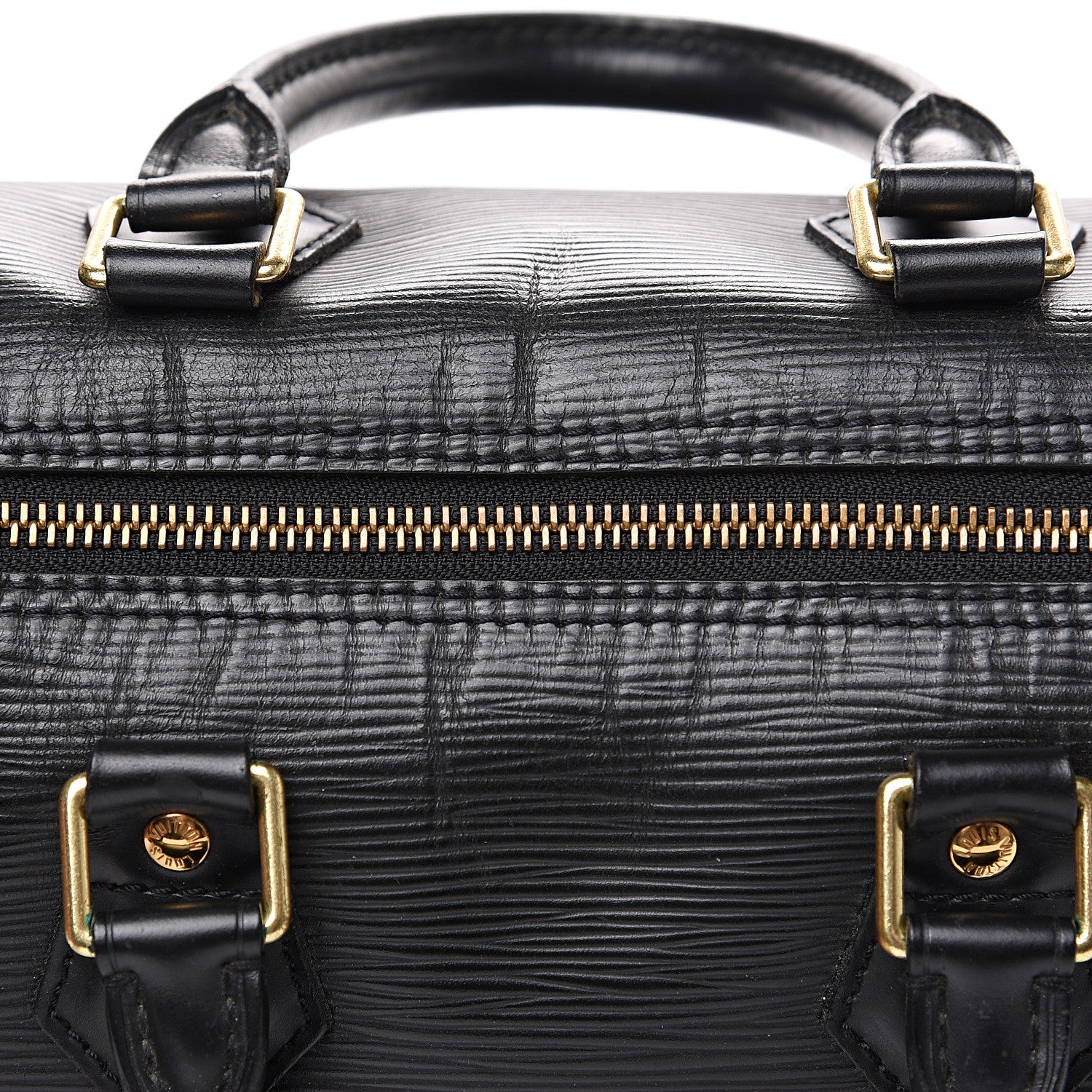 Louis Vuitton Epi Speedy 30 Black 10 of 12