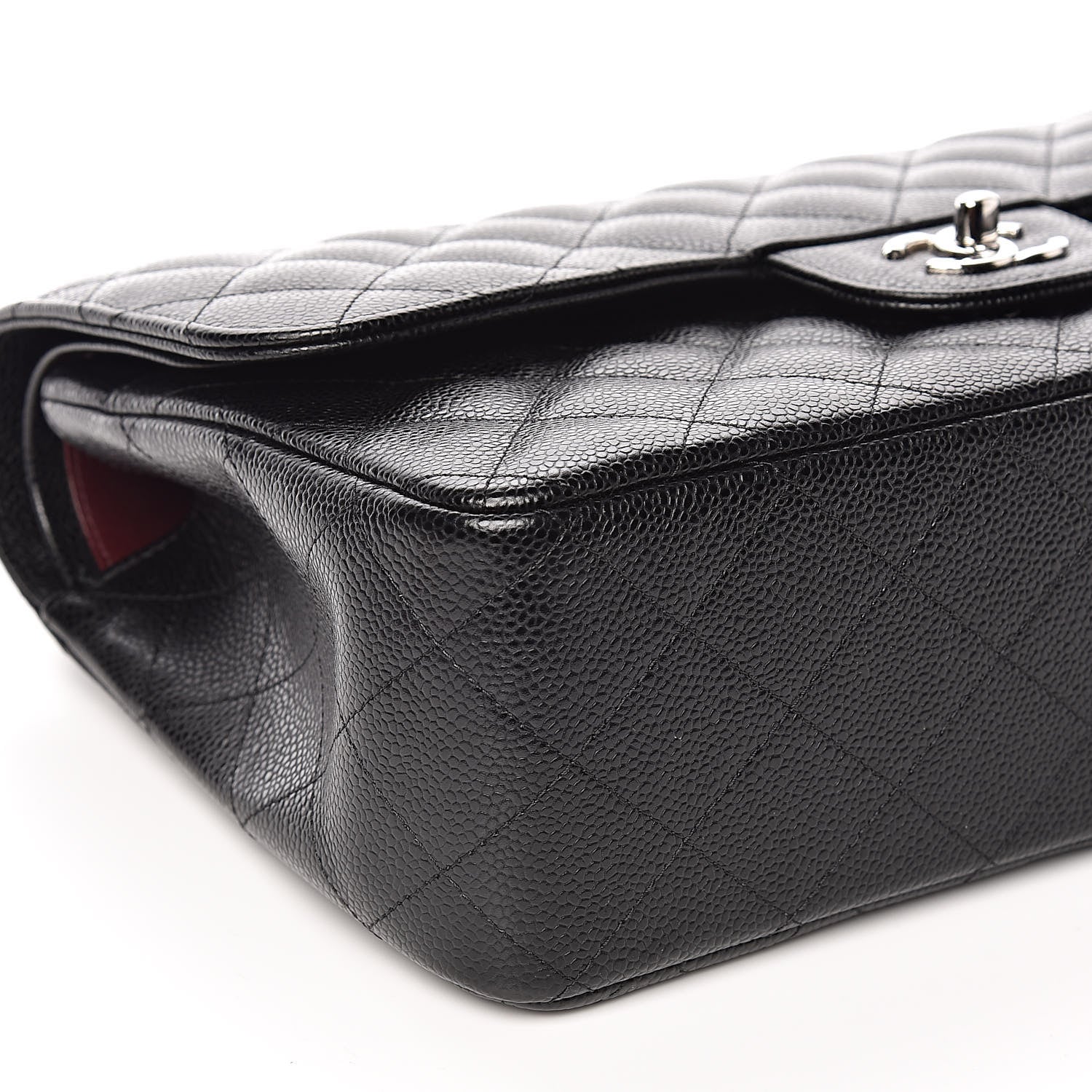 Chanel Caviar Quilted Jumbo Double Flap Black 9 of 12