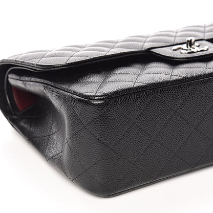 Chanel Caviar Quilted Jumbo Double Flap Black 9 of 12