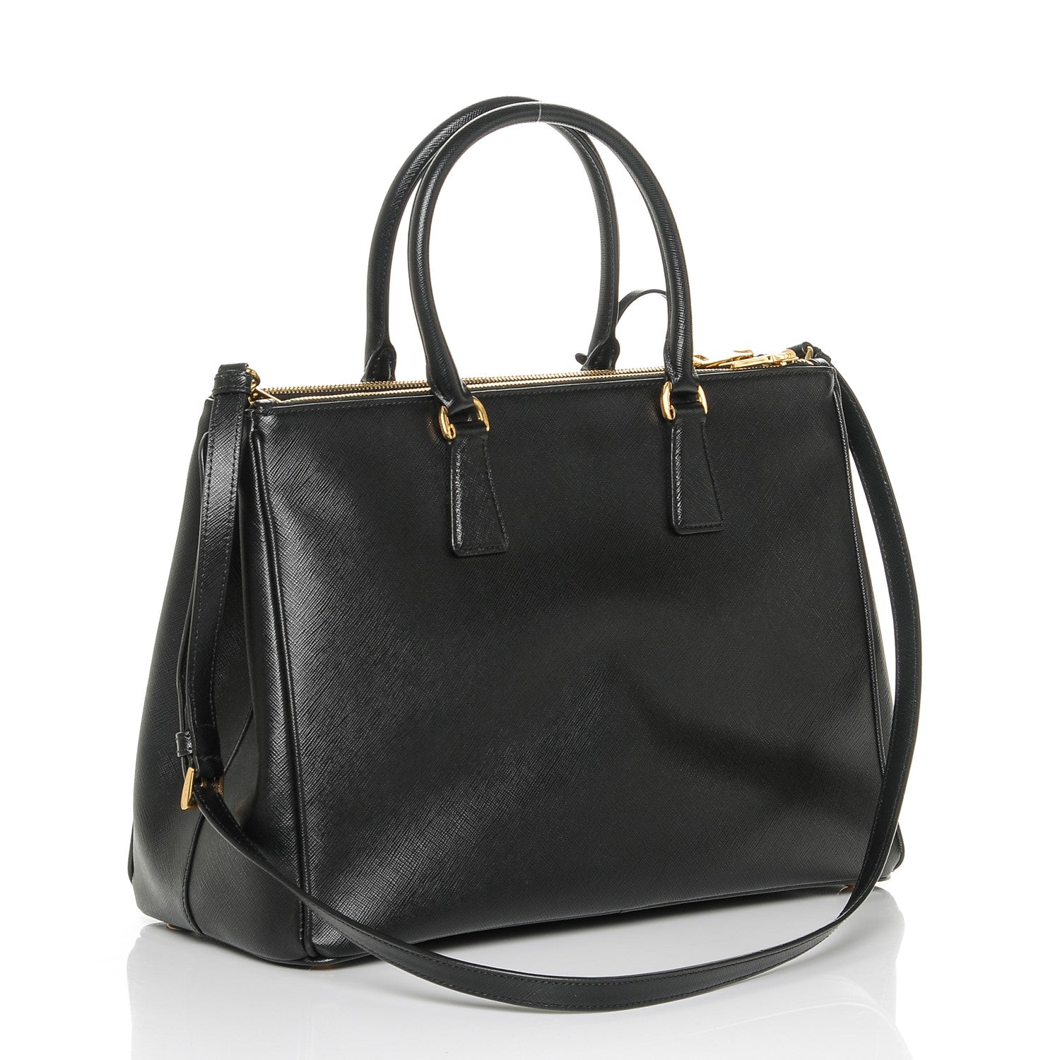 Prada Saffiano Large Galleria Double Zip Tote Black 3 of 6