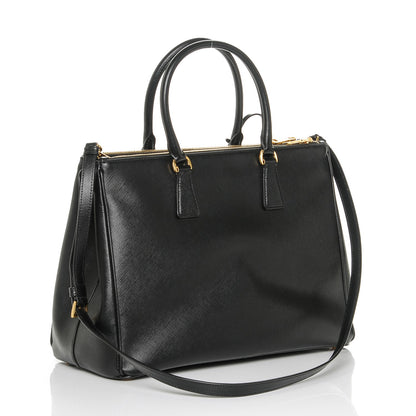 Prada Saffiano Large Galleria Double Zip Tote Black 3 of 6