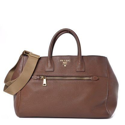 Prada Vitello Daino Shopping Tote Palissandro 1 of 13