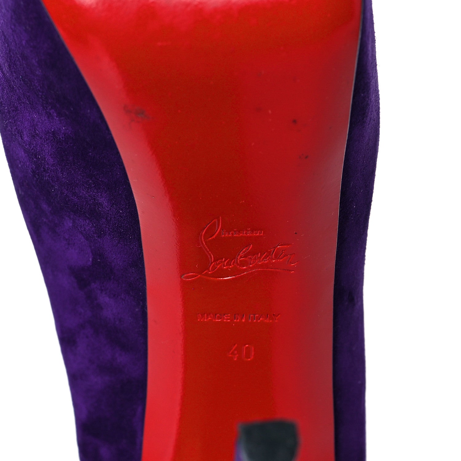 Christian Louboutin Suede Daffodile 160 Pumps 40 Violet 6 of 10
