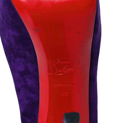 Christian Louboutin Suede Daffodile 160 Pumps 40 Violet 6 of 10