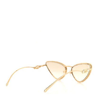 Gucci Crystals Cat Eye Sunglasses GG1569S Gold 4 of 8