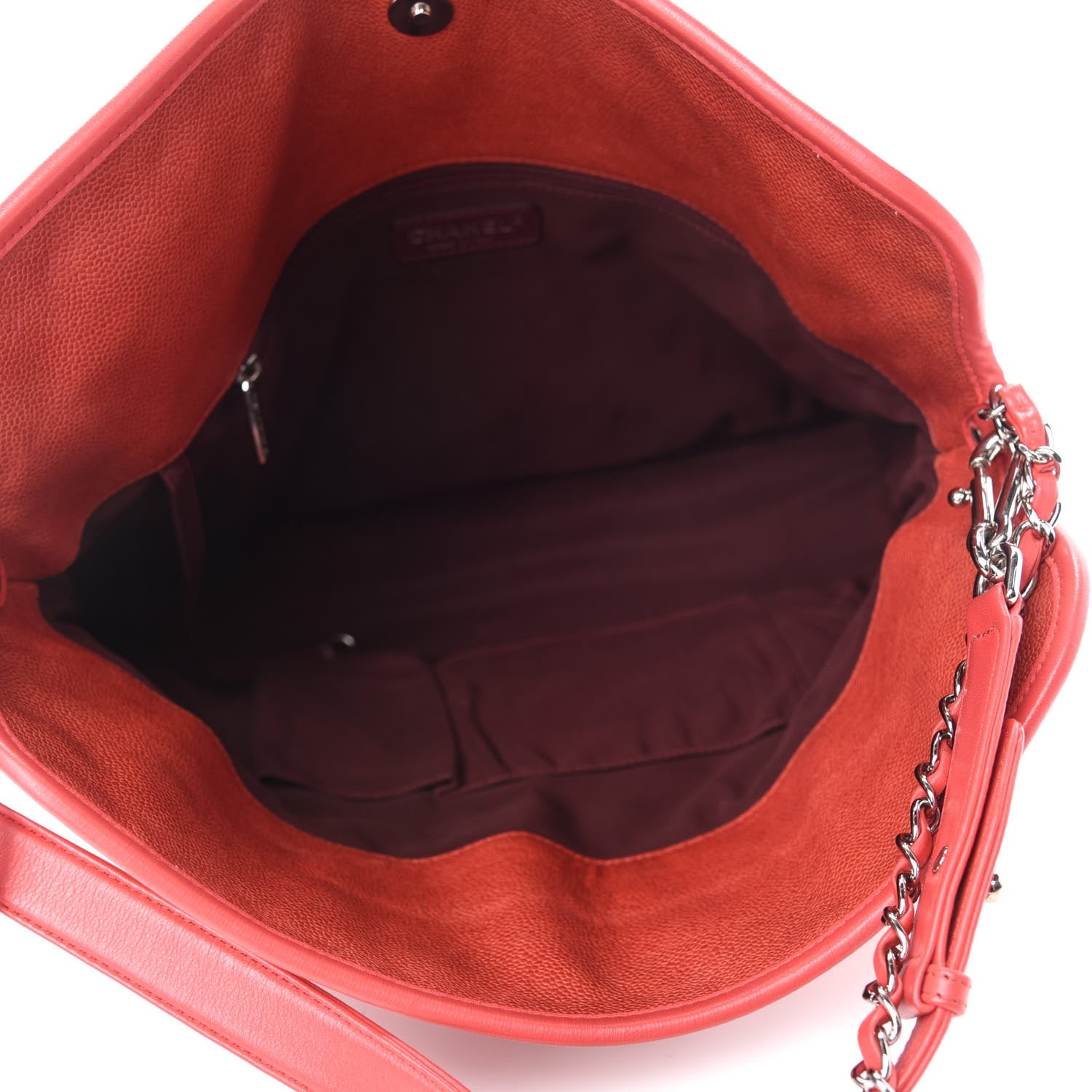 Chanel Caviar Quilted French Riviera Hobo Rouge 5 of 14