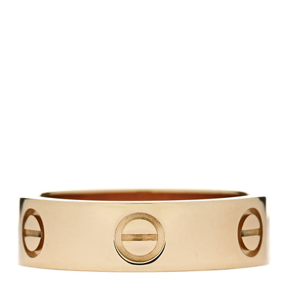 Cartier 18K Yellow Gold 5.5mm LOVE Ring 54 6.75 1 of 5