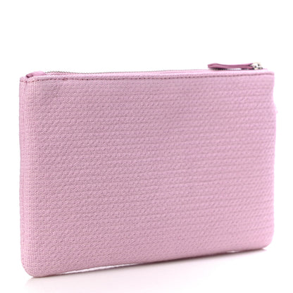 Chanel Mixed Fibers Small Deauville Pouch Pink 3 of 8
