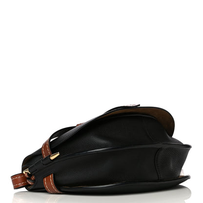Loewe Grained Calfskin Small Gate Crossbody Bag Pecan Black 4 of 14