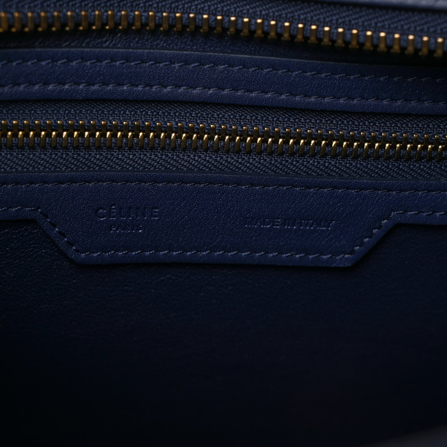 Celine Smooth Calfskin Micro Luggage Navy Blue 6 of 8