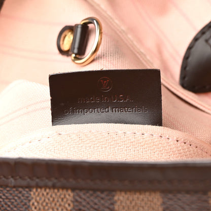 Louis Vuitton Damier Ebene Neo Neverfull MM Rose Ballerine 8 of 26