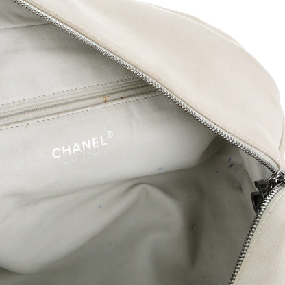 Chanel Smooth Calfskin Medium Luxe Ligne Bowler White 6 of 8