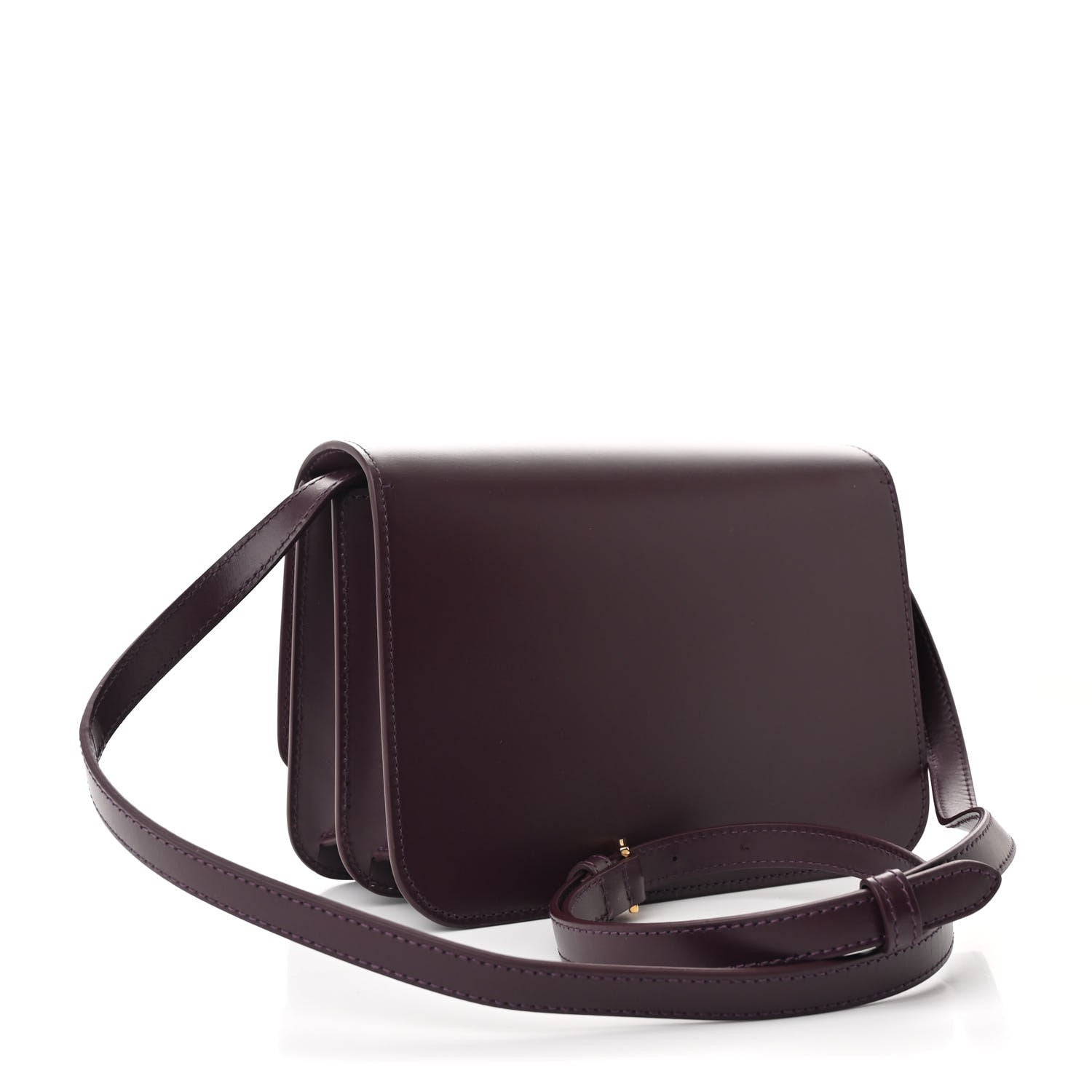 Burberry Calfskin Small TB Bag Deep Maroon 3 of 10