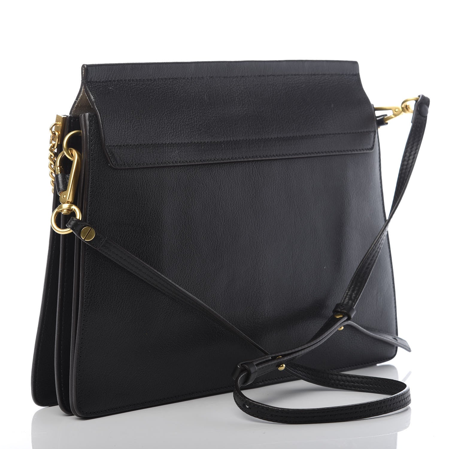Chloe Calfskin Medium Faye Shoulder Bag Black 3 of 12