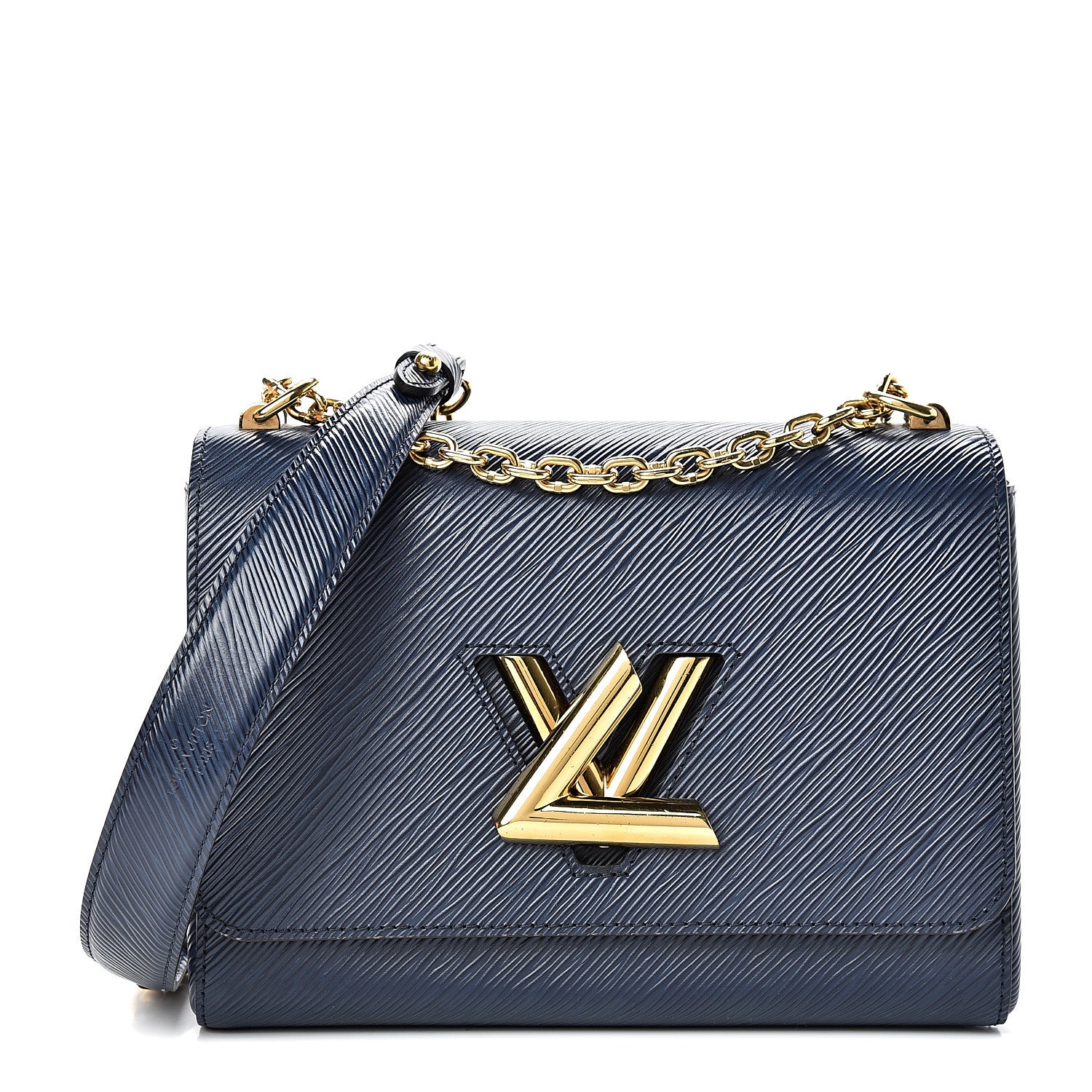 Louis Vuitton Epi Twist Shoulder Bag MM Indigo 1 of 14