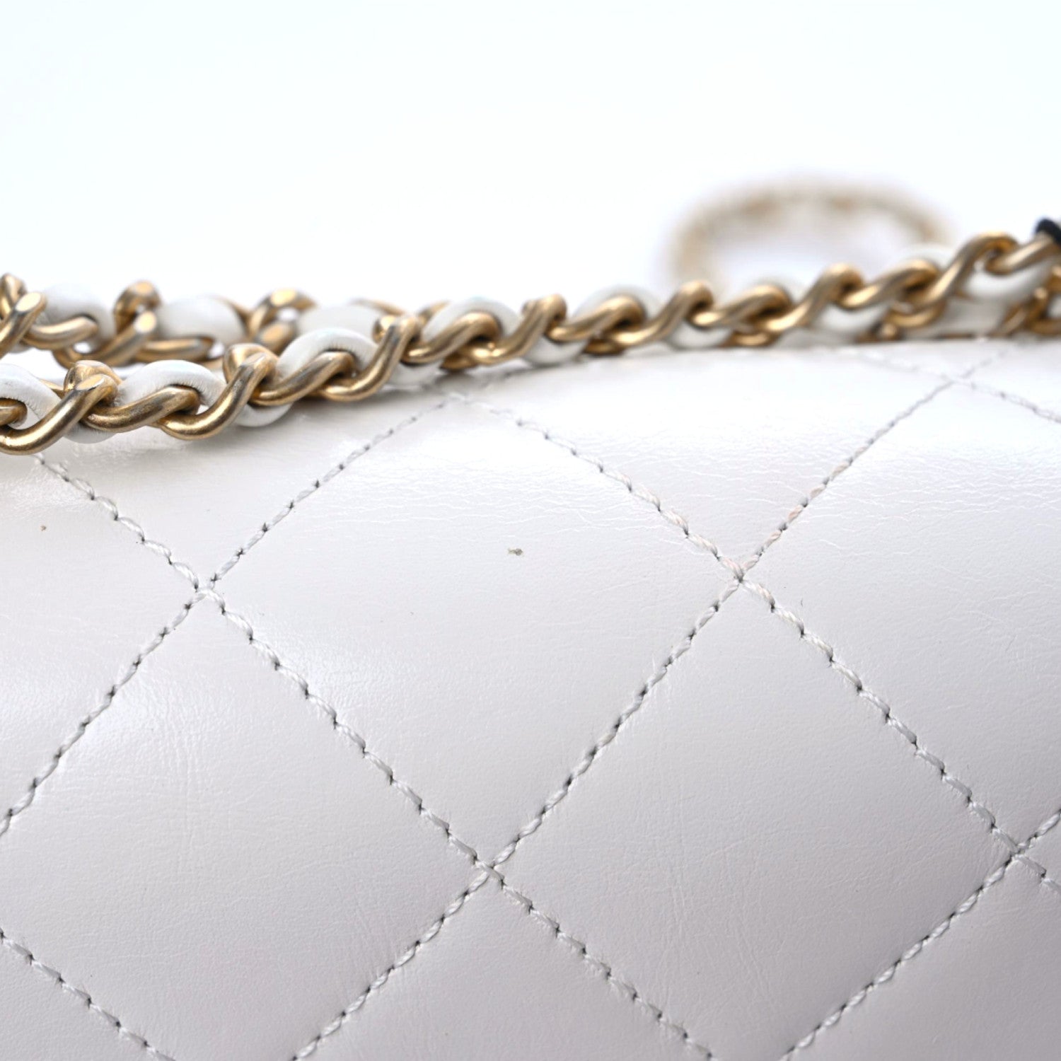 Chanel Calfskin Quilted Mini Perfect Fit Flap White 8 of 12