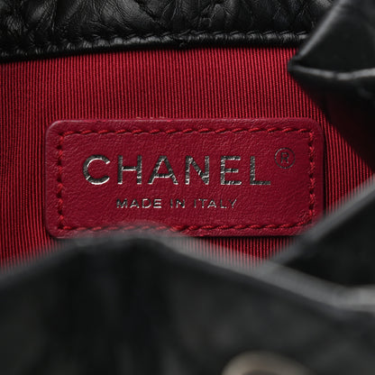 Chanel Aged Calfskin Quilted Gabrielle Backpack Black 5 of 11