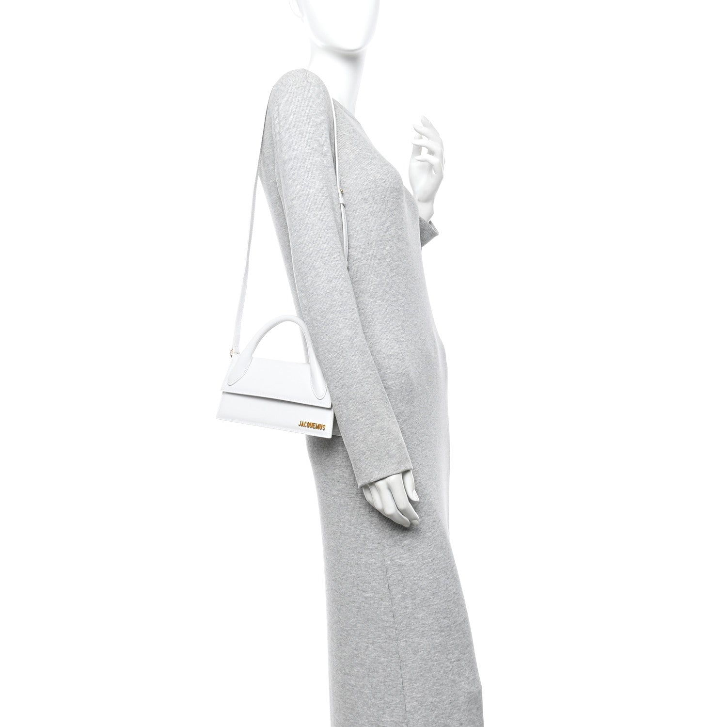 Jacquemus Smooth Calfskin Le Chiquito Long White 2 of 10