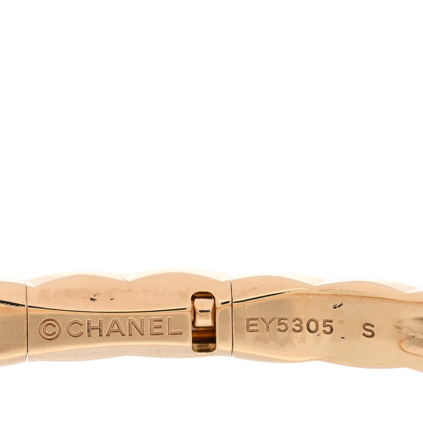 18K Yellow Gold Mini Coco Crush Bangle Bracelet S