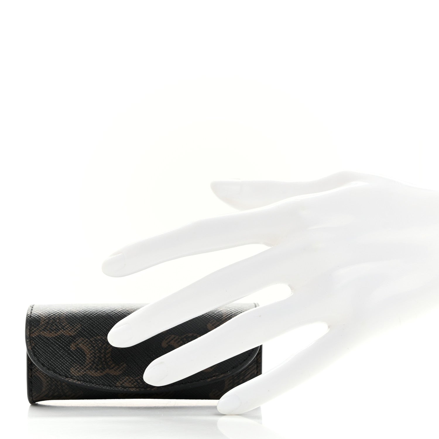 Celine Triomphe Canvas Ring Case Black 2 of 10