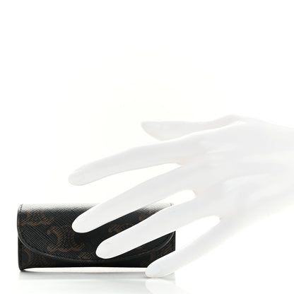 Celine Triomphe Canvas Ring Case Black 2 of 10