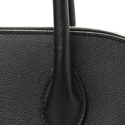 Balenciaga Signature Grained Calfskin Logo M Ville Top Handle Bag Black 12 of 14