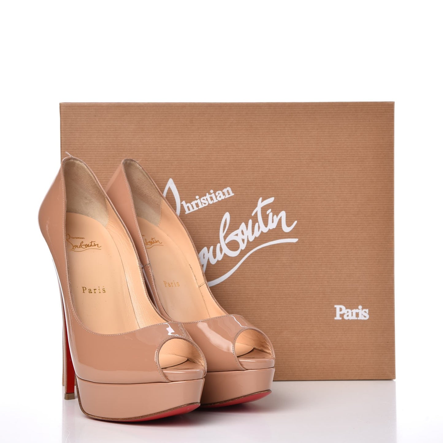 Patent Lady Peep 150 Pumps 39 Nude