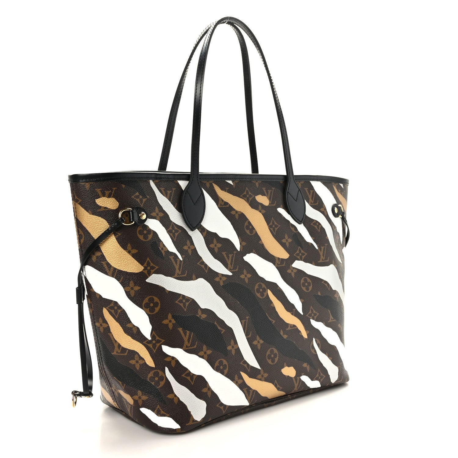 Louis Vuitton X LOL Monogram Neverfull MM Gold Silver 3 of 9