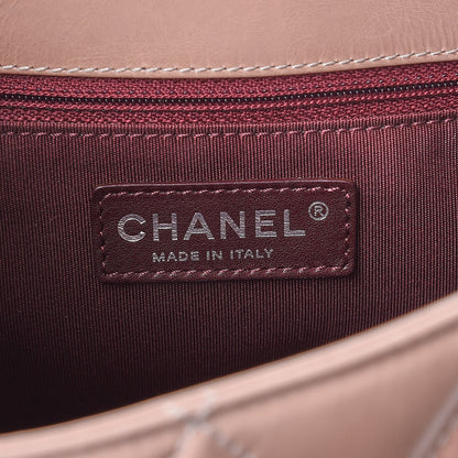 Chanel Aged Glazed Calfskin Quilted Small Daily Walk Flap Beige 6 of 9