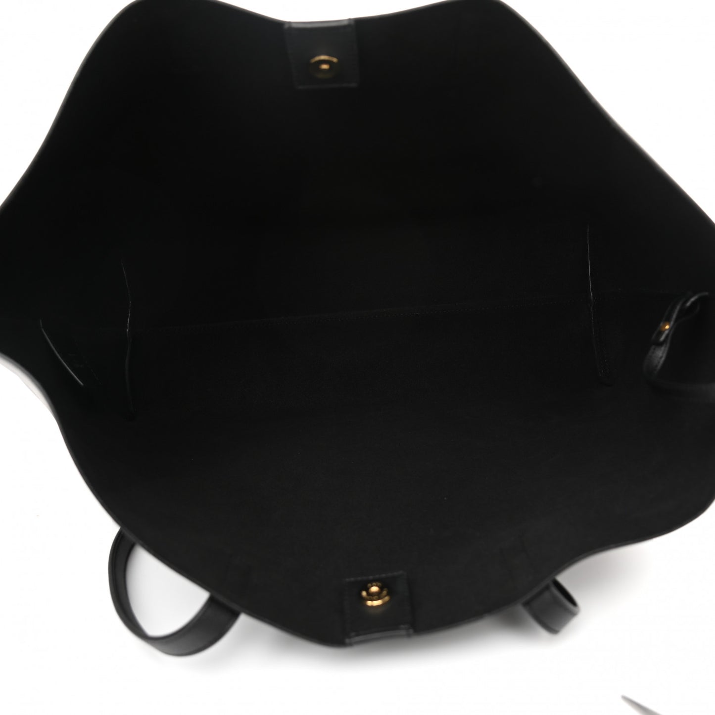 Calfskin Large Shopping Tote Black