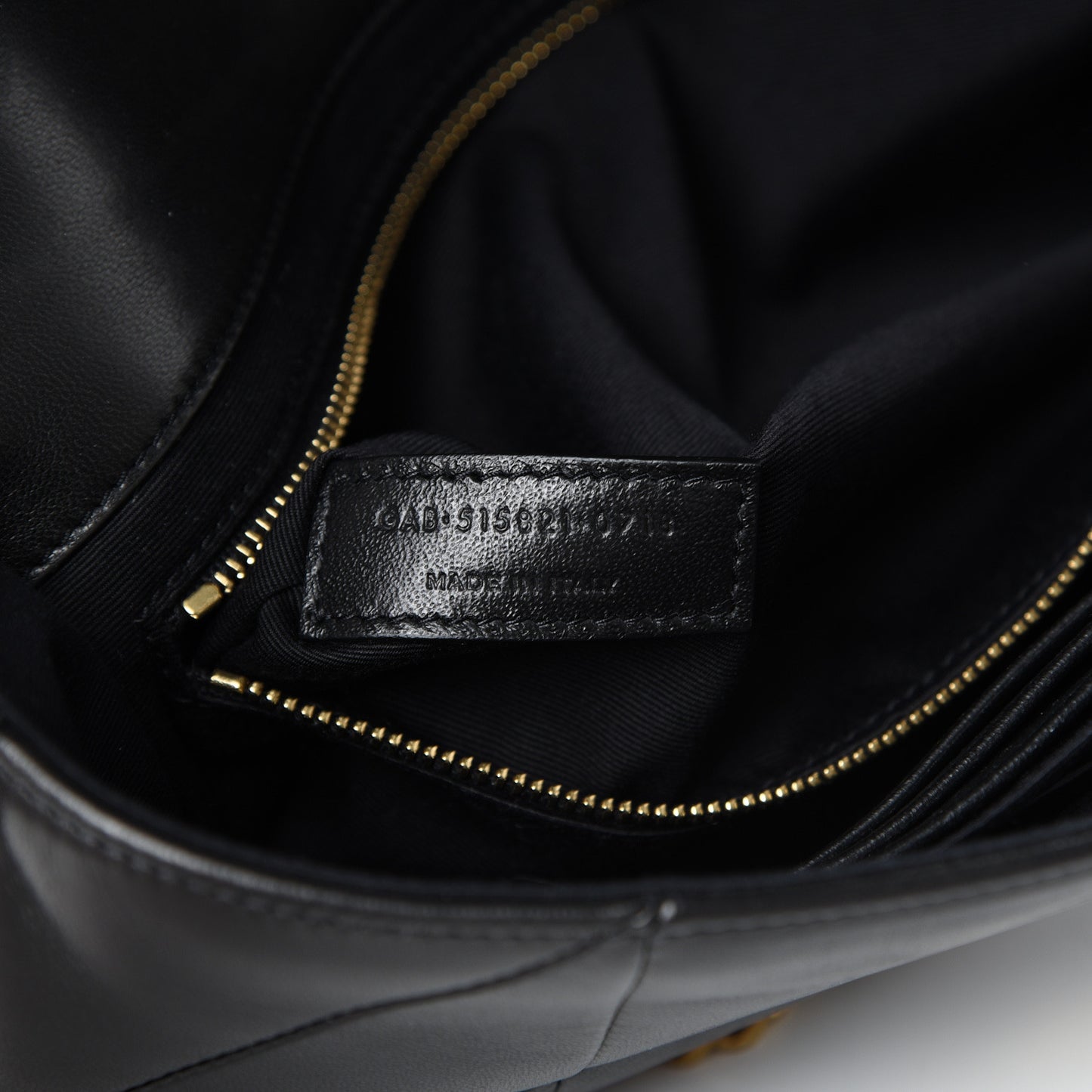 Lambskin Patchwork Monogram Medium Jamie Black