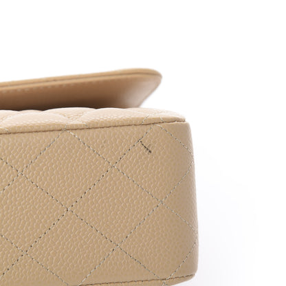 Chanel Caviar Quilted Medium Double Flap Beige 8 of 11