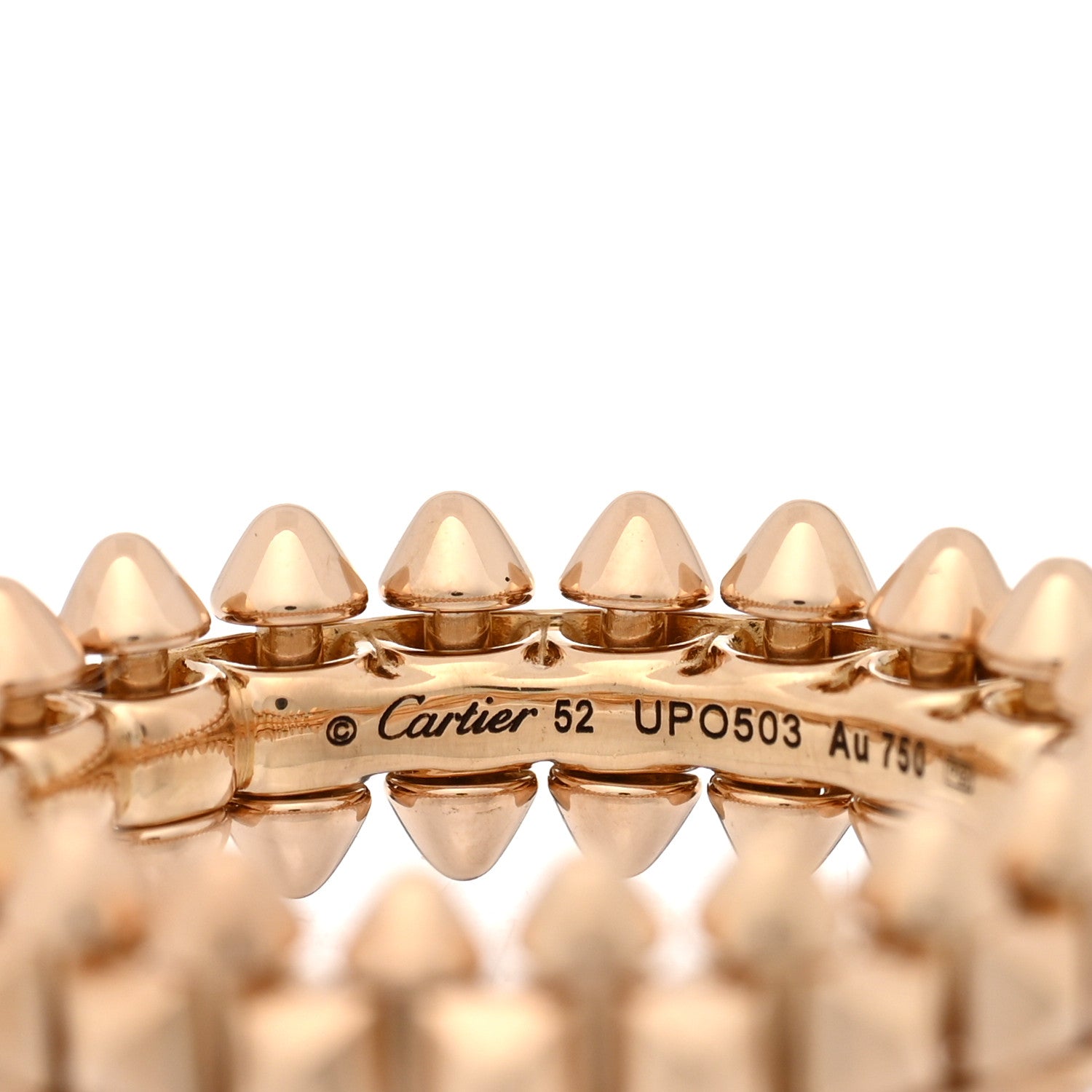 Cartier 18K Pink Gold SM Clash De Cartier Ring 52 6 4 of 5