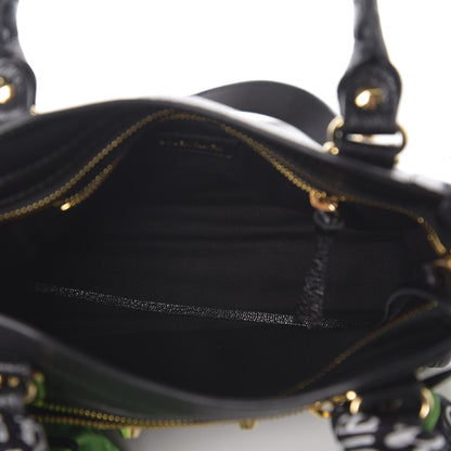 Balenciaga Chevre Gold Metallic Edge Hardware Mini Cityscarf Black 5 of 11