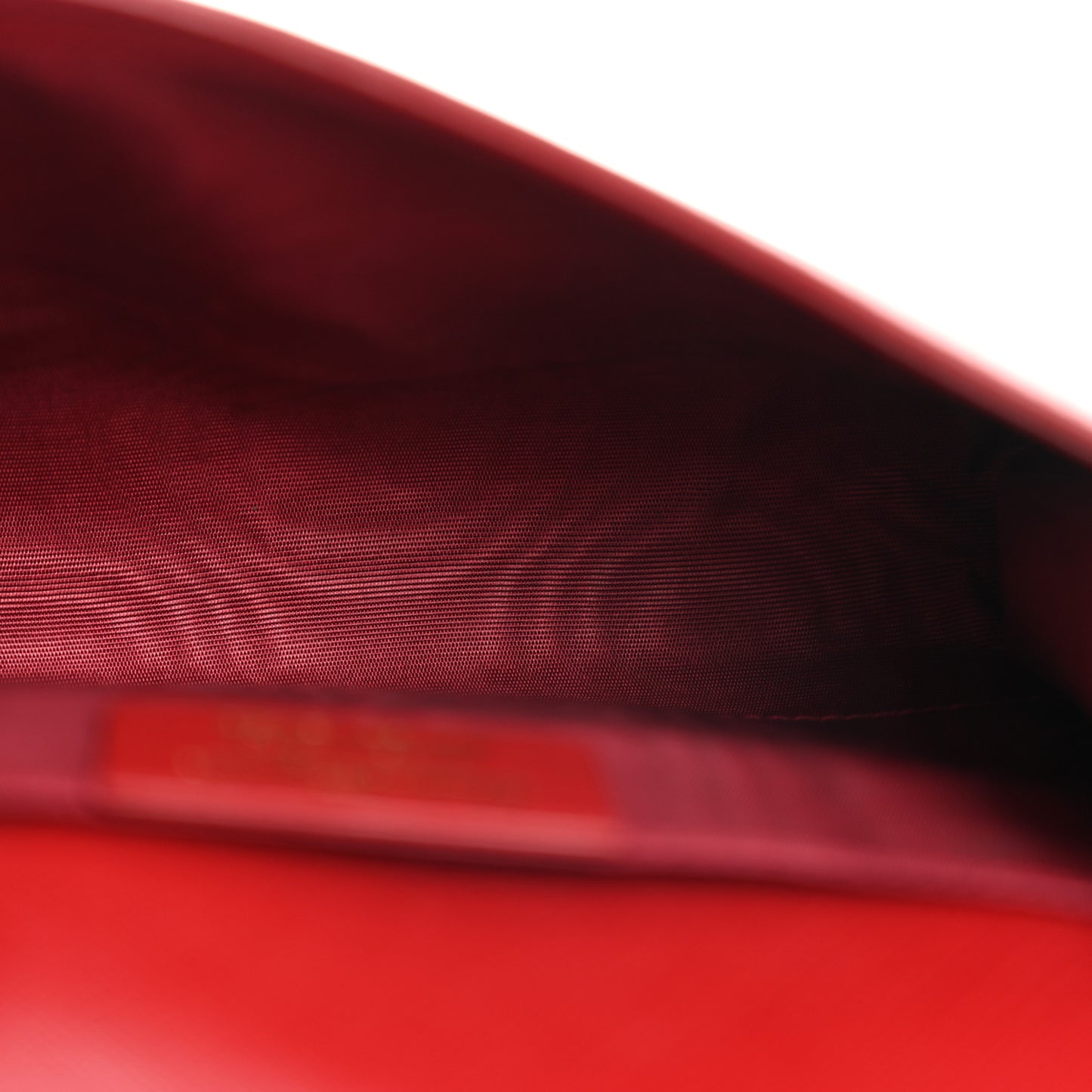 Printed Calfskin  Mini Miss Vara Bow Chain Bag Rosso