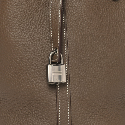 Hermes Taurillon Clemence Picotin Lock 18 PM Etoupe 15 of 25