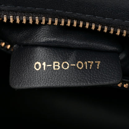 Christian Dior Metallic Patent Micro-Cannage Medium Diorama Flap Bag Gold 7 of 14