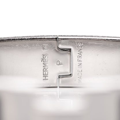 Hermes Enamel Narrow Clic Clac H Bracelet GM Black 4 of 5