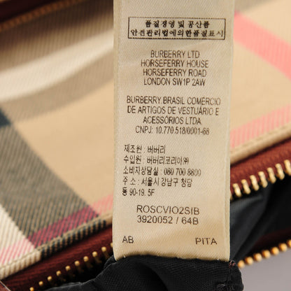 Burberry House Check Bridle Calfskin Adeline Foldover Wristlet Clutch 7 of 9