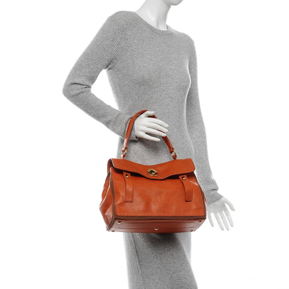 Saint Laurent Calfskin Canvas Small Muse Two Orange 2 of 8