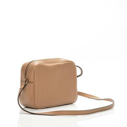 Gucci Pebbled Calfskin Small Soho Disco Bag Rose Beige 3 of 7