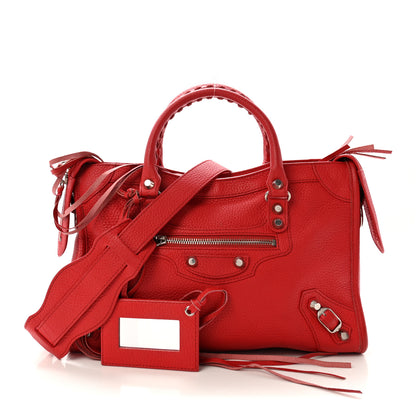 Balenciaga Vibrato Calfskin Classic Silver Hardware S City Rouge Cerise 3 of 11