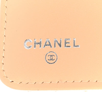 Chanel Patent Chevron Quilted Yen Wallet Beige 8 of 11