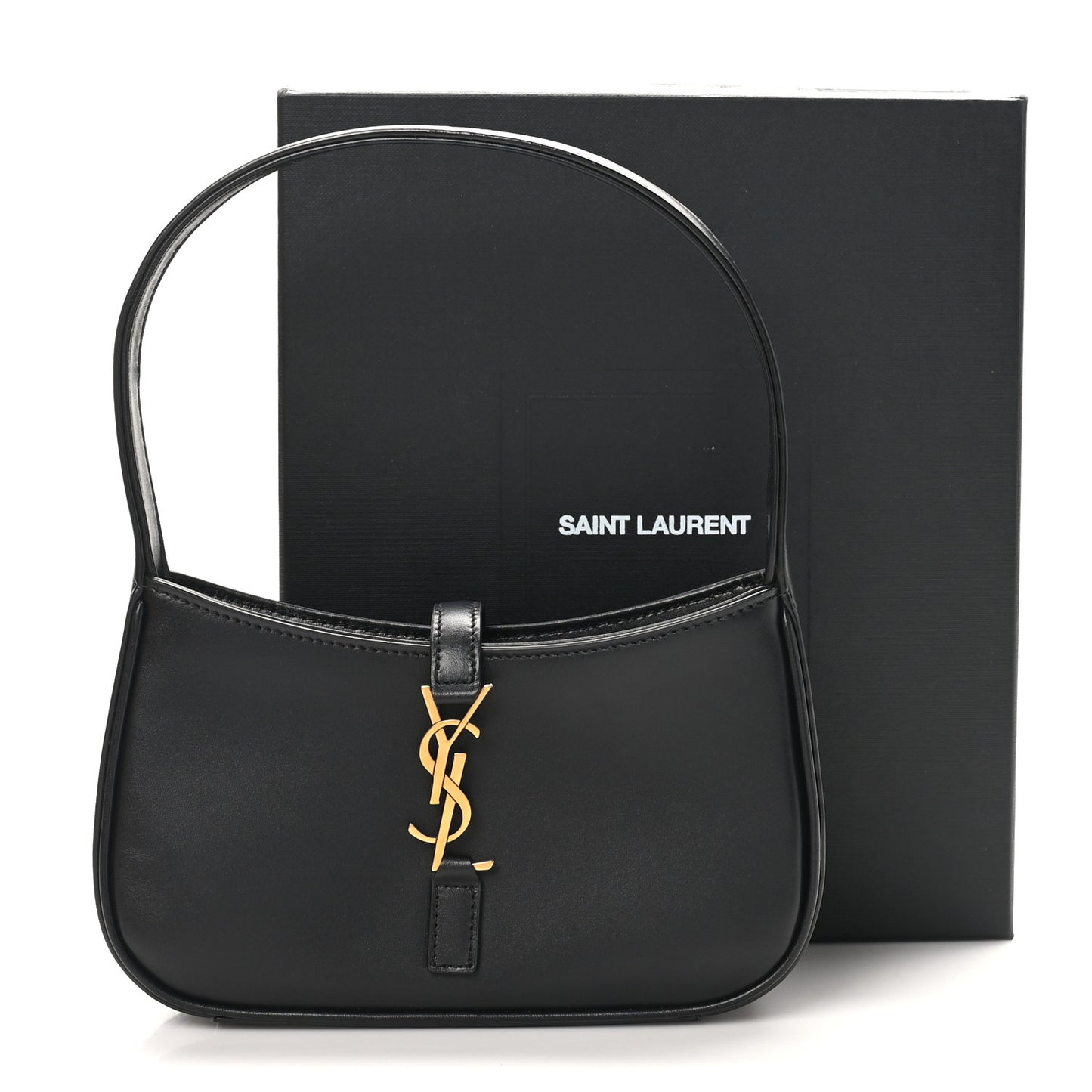 Smooth Calfskin Le 5 A 7 Mini Hobo Black