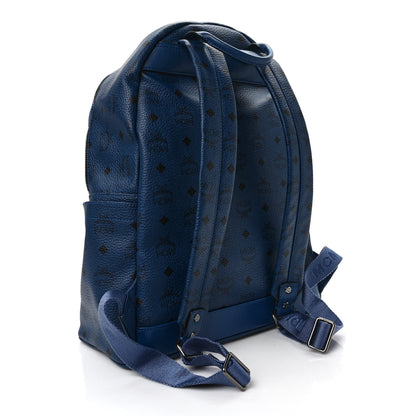 MCM Visetos Studded Medium Stark M Backpack Navy Blue 3 of 9