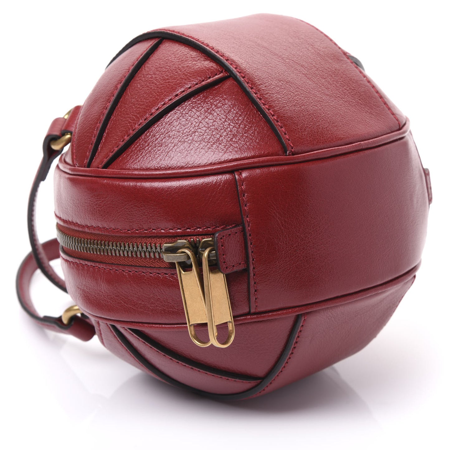 Piuma Lux Energy Mini Tifosa Basketball Shaped Shoulder Bag Romantic Cerise
