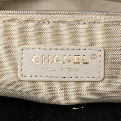 Chanel Mixed Fibers Small Deauville Tote Black 7 of 12
