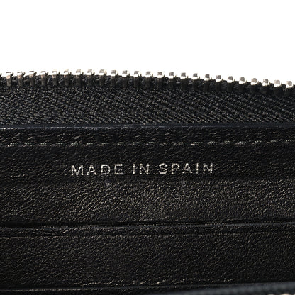 Chanel Patent Quilted Small Zip Around Wallet Black 7 of 8